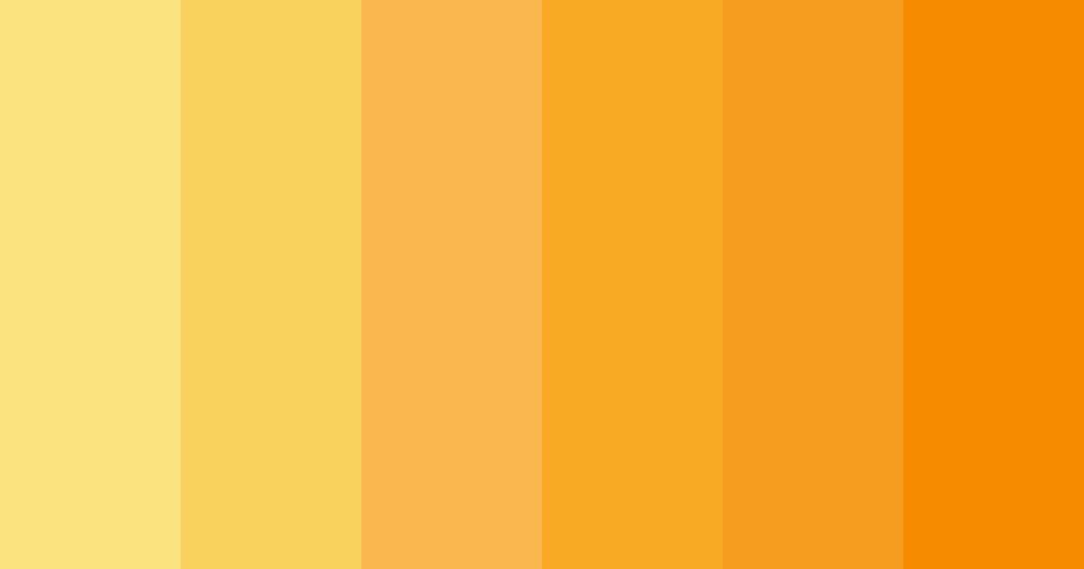 Download golden sunshine color palette PNG image (landscape)