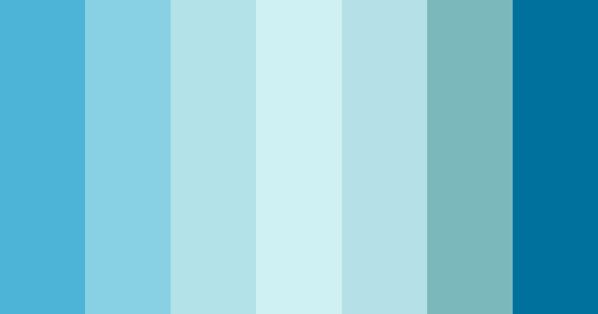 Download blue ocean color palette PNG image (landscape)