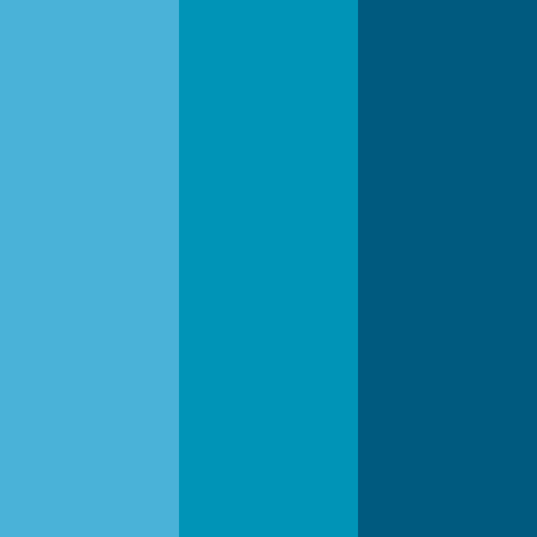 Download shades of blue color palette PNG image (square)