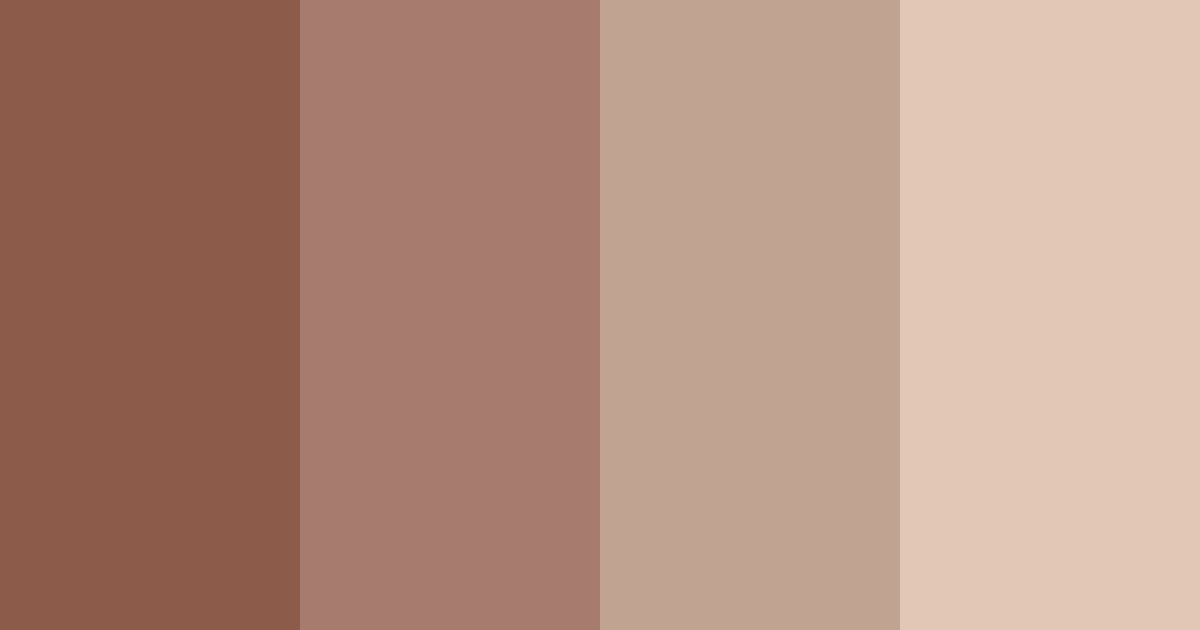 Download rustic copper color palette PNG image (landscape)