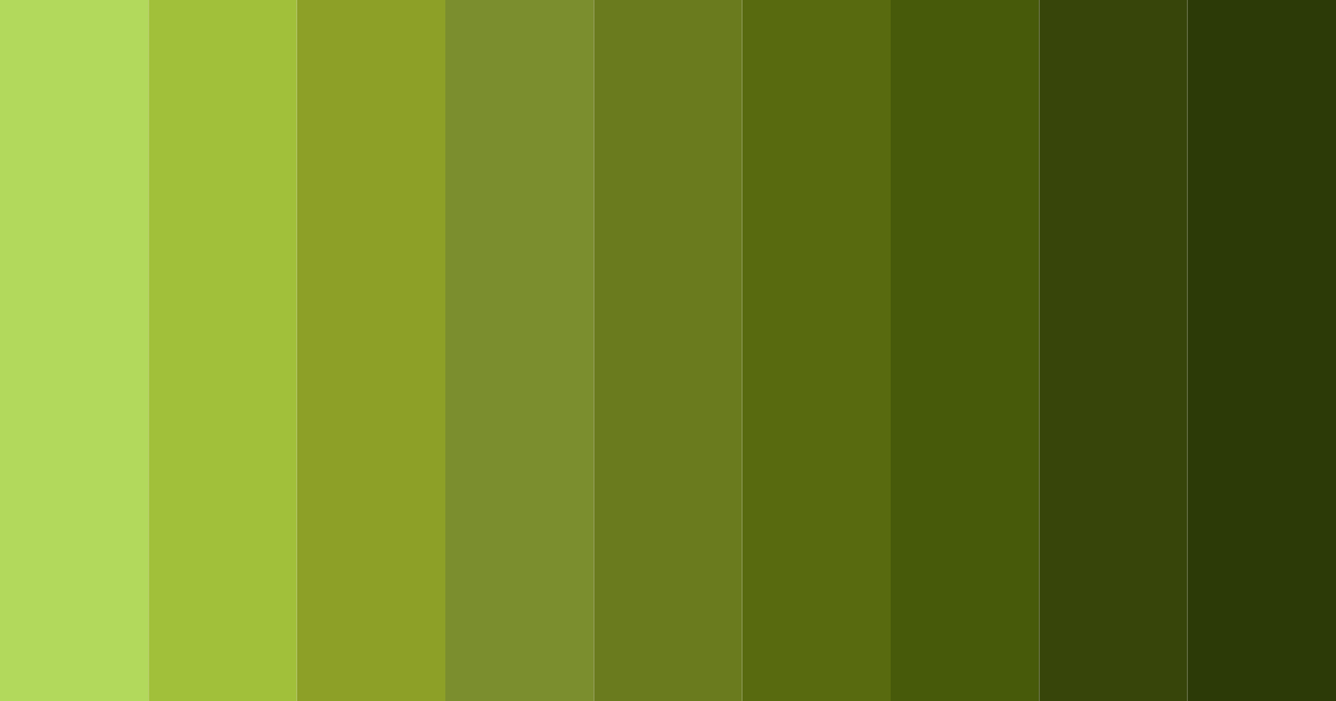 Download verdant harmony color palette PNG image (landscape)