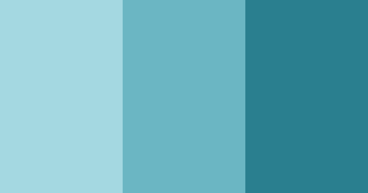 Download aqua harmony color palette PNG image (landscape)