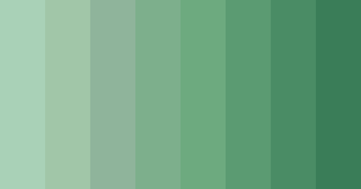 Download emerald serenity color palette PNG image (landscape)