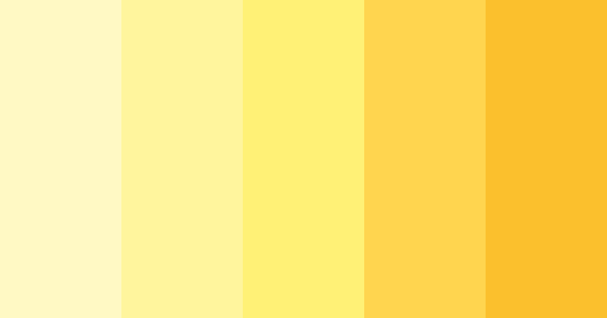 Download bright yellow color palette PNG image (landscape)