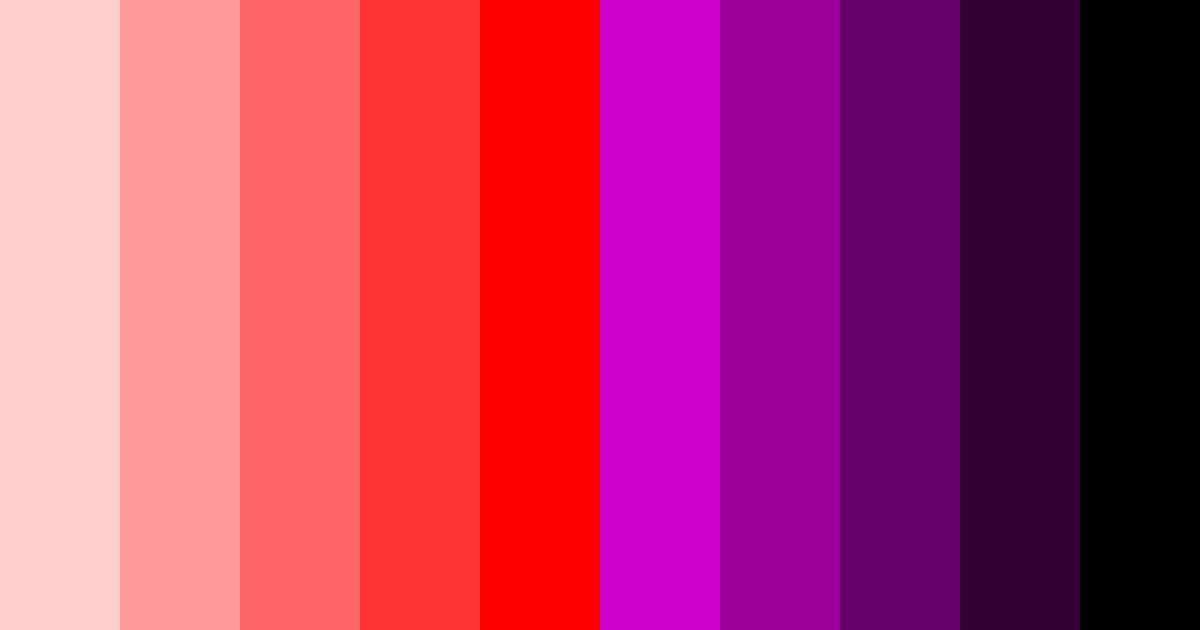 Download vibrant rainbow red color palette PNG image (landscape)