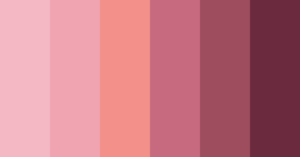 Download blushing rosewood color palette PNG image (landscape)