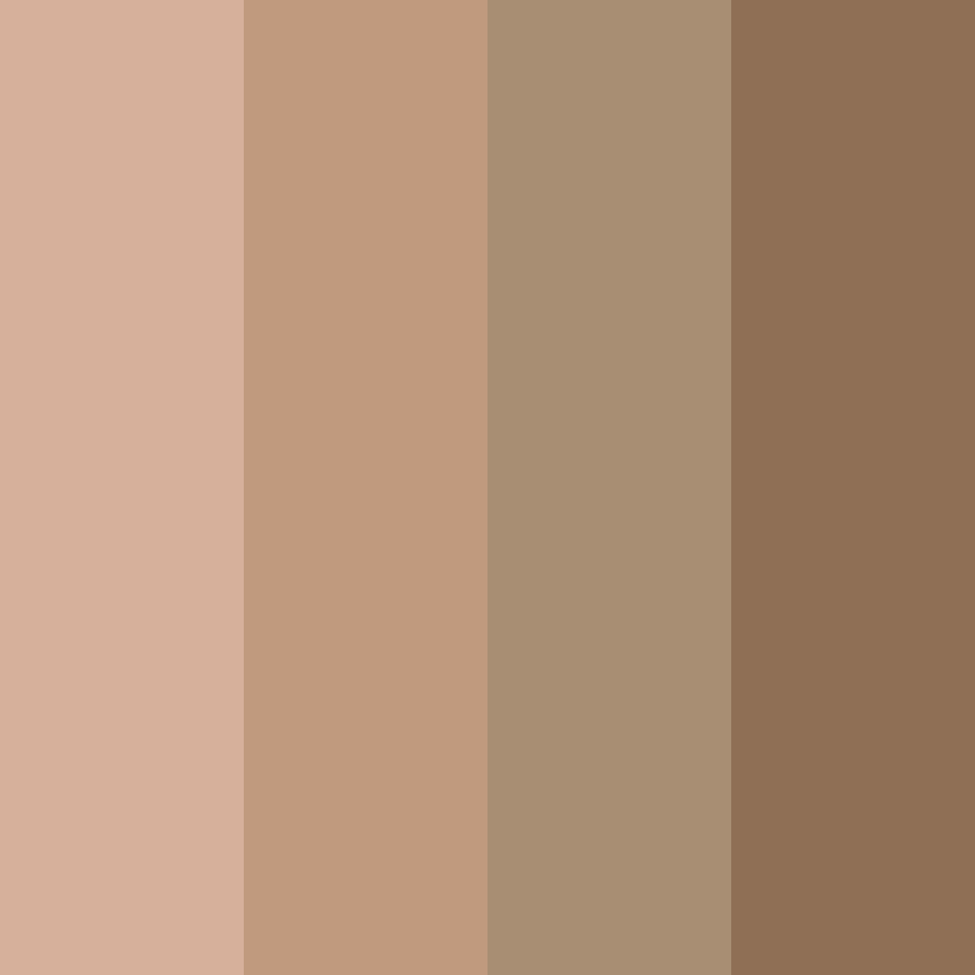 Download brown tones color palette PNG image (square)