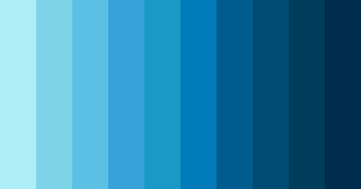 Download ocean blue color palette PNG image (landscape)