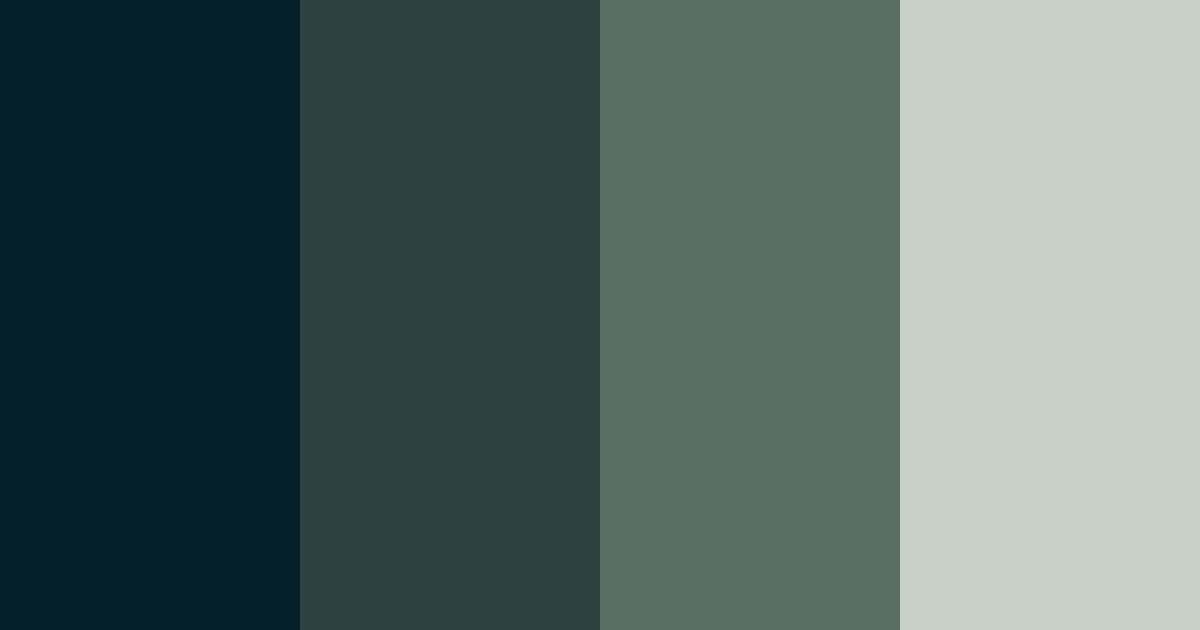 Download minty sea color palette PNG image (landscape)