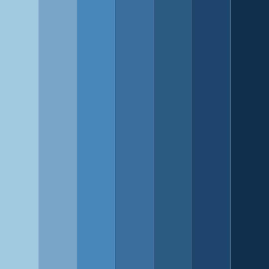 Download serenity in blue color palette PNG image (square)