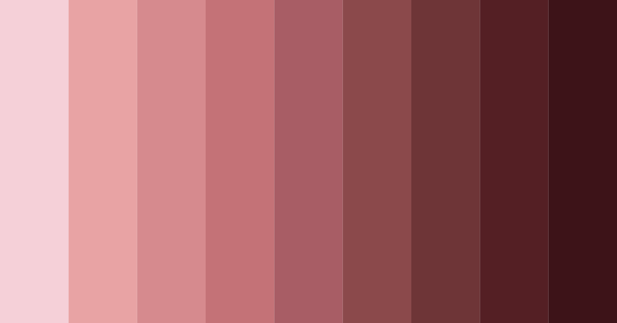 Download shades of maroon color palette PNG image (landscape)