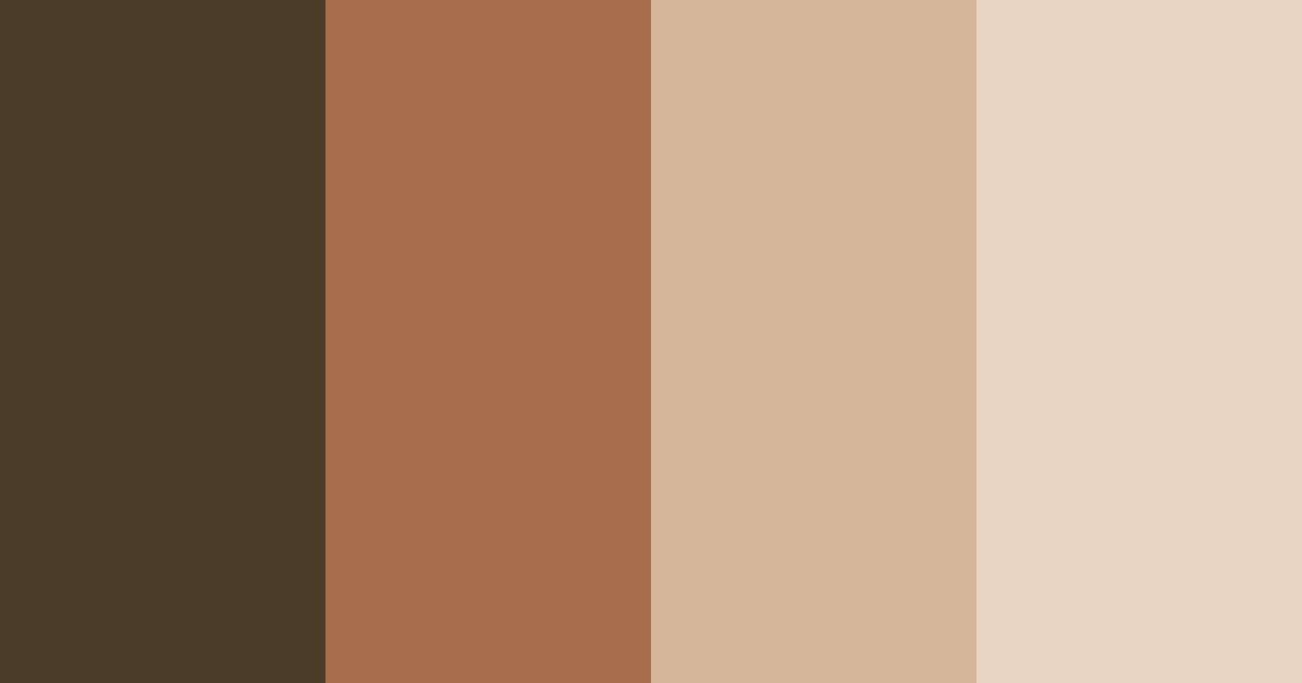 Download warm sepia bliss color palette PNG image (landscape)