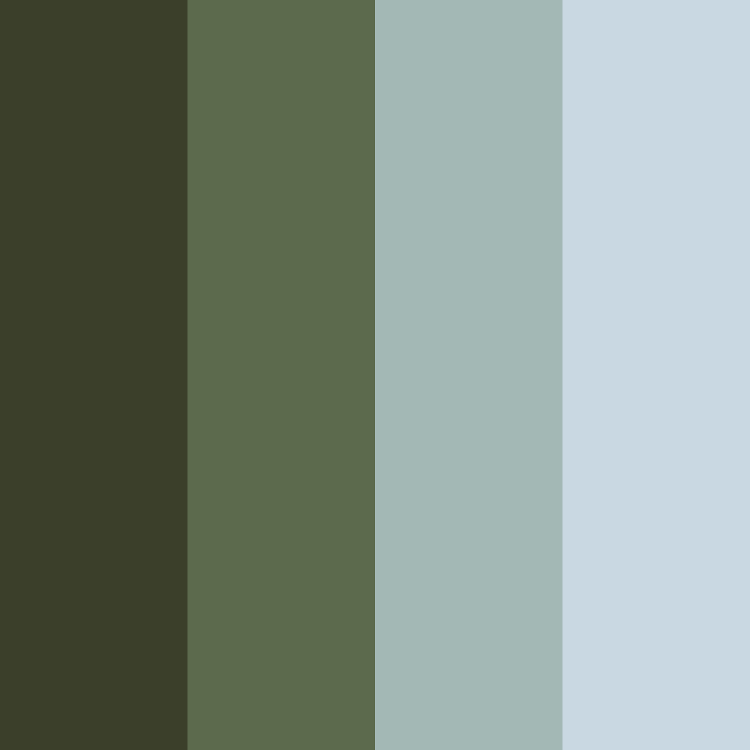 Download icy olive serenity color palette PNG image (square)