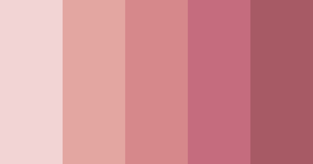 Download dusty rose shades color palette PNG image (landscape)