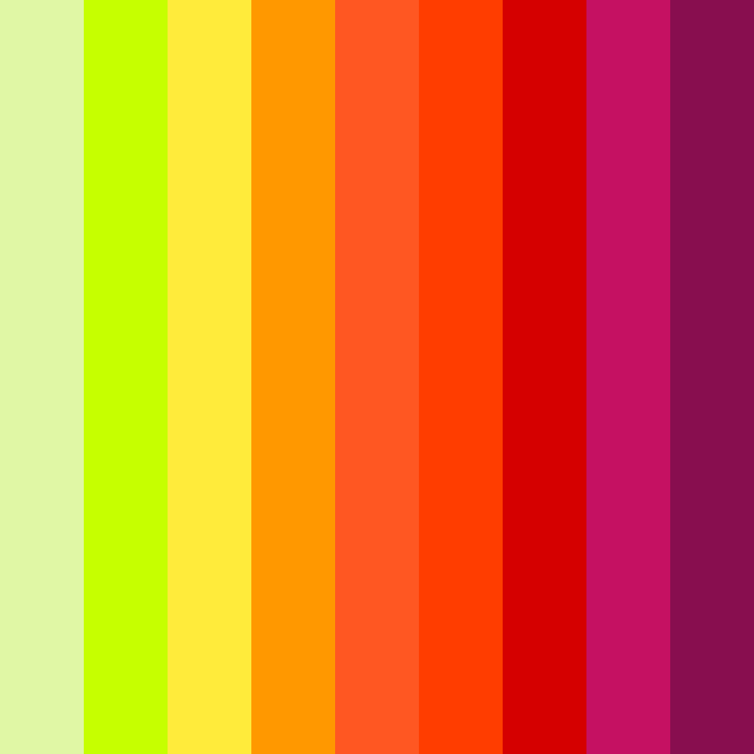 Download electric sunrise color palette PNG image (square)