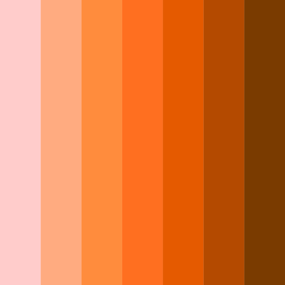 Download sunset blaze color palette PNG image (square)