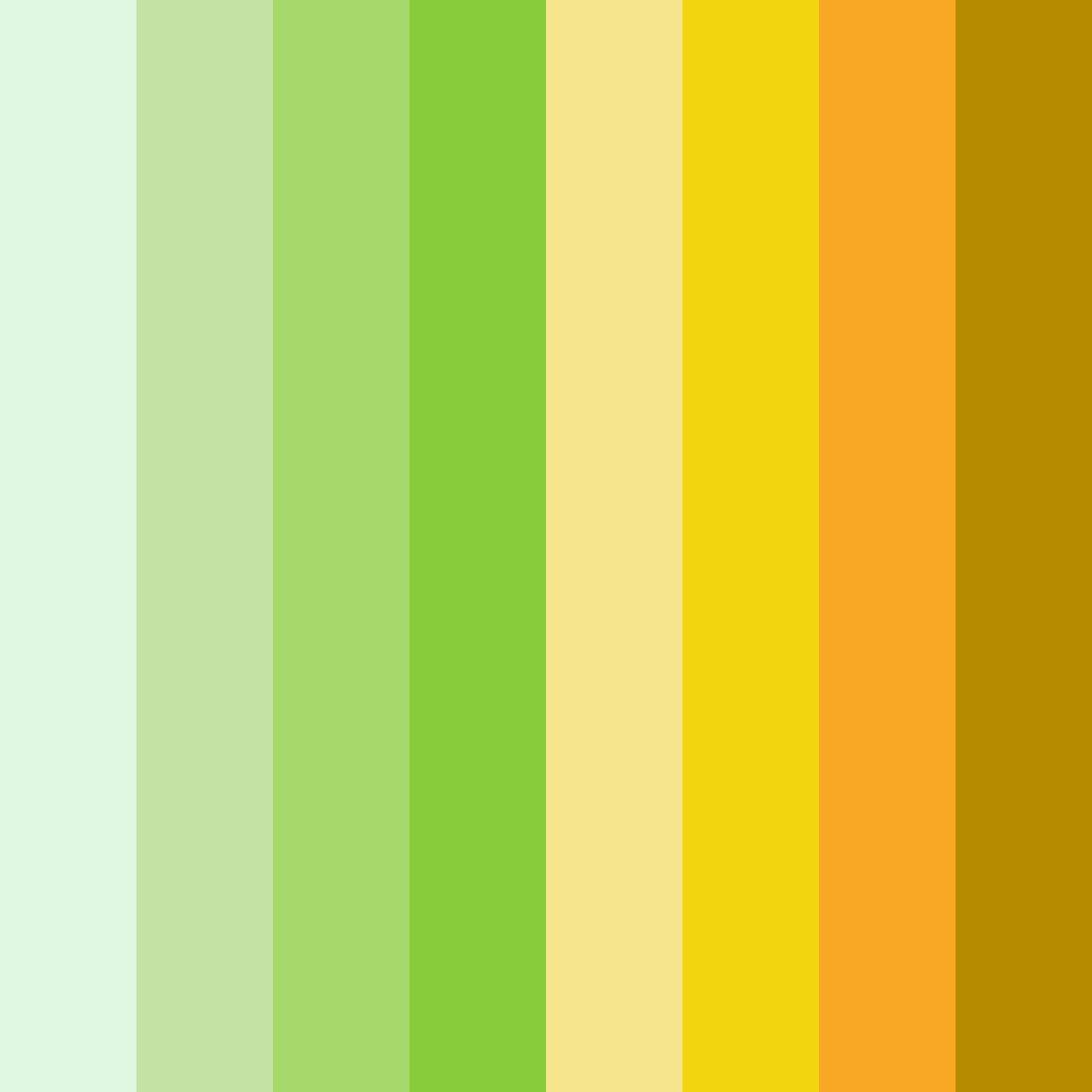 Download mint green sunshine color palette PNG image (square)