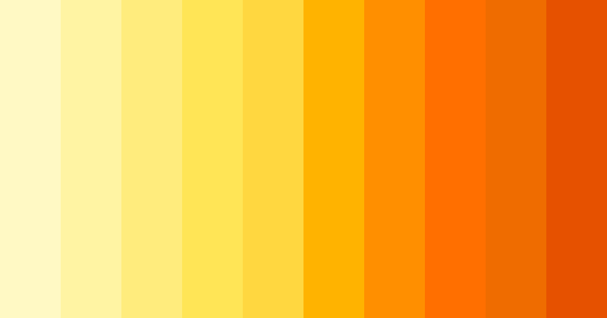 Download sunshine serenade color palette PNG image (landscape)