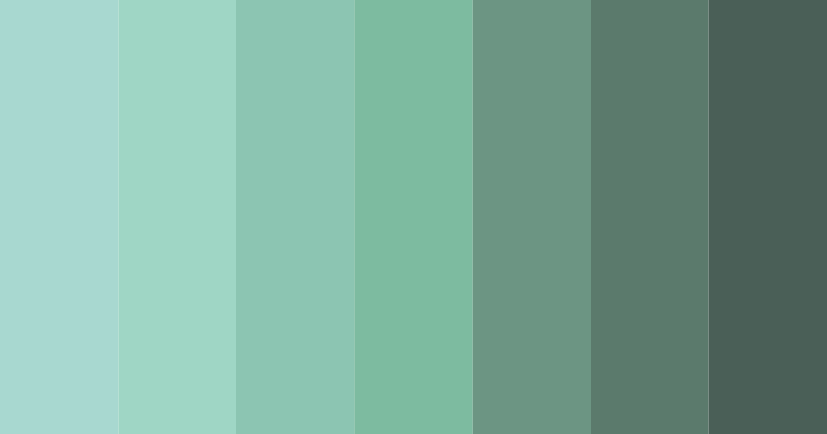 Download green oasis color palette PNG image (landscape)