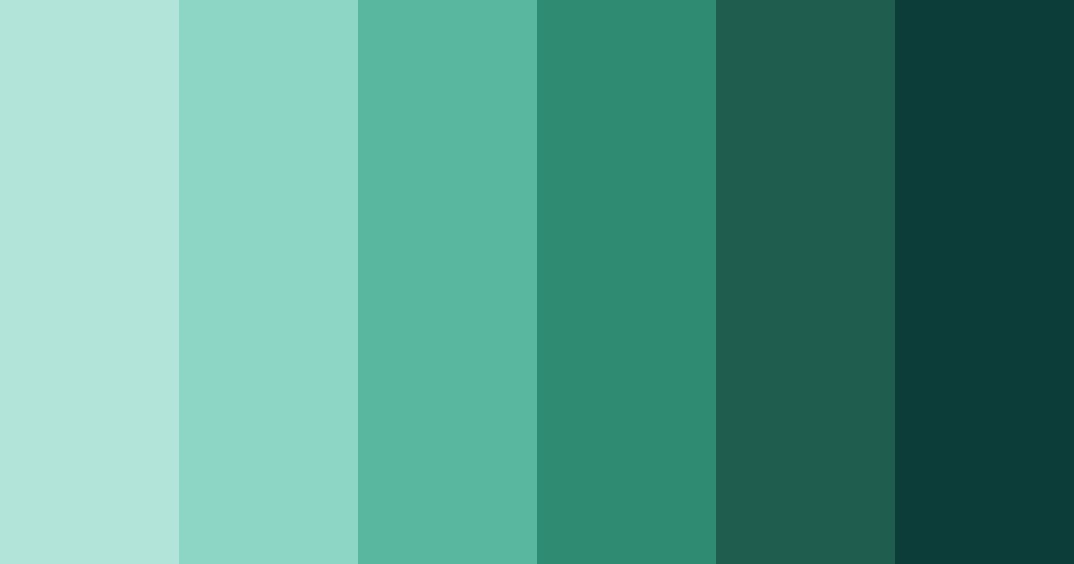 Download emerald oasis color palette PNG image (landscape)