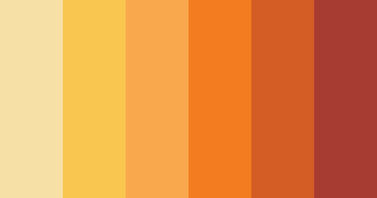 Download sunny orange color palette PNG image (landscape)