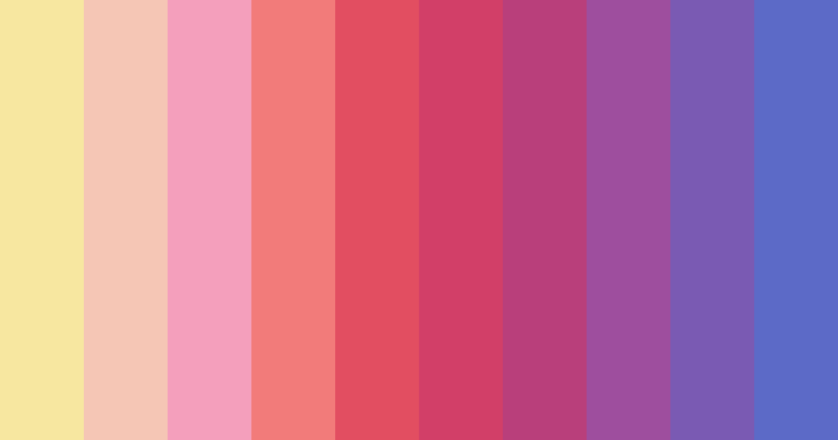 Download colorful pink color palette PNG image (landscape)