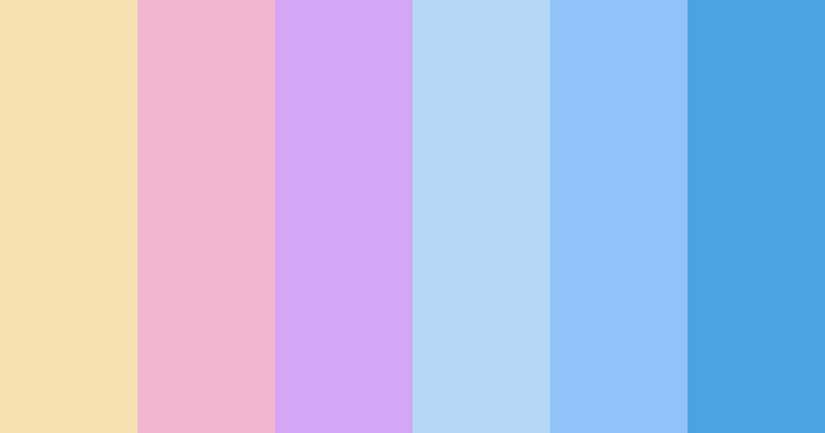 Download milk rainbow blue color palette PNG image (landscape)