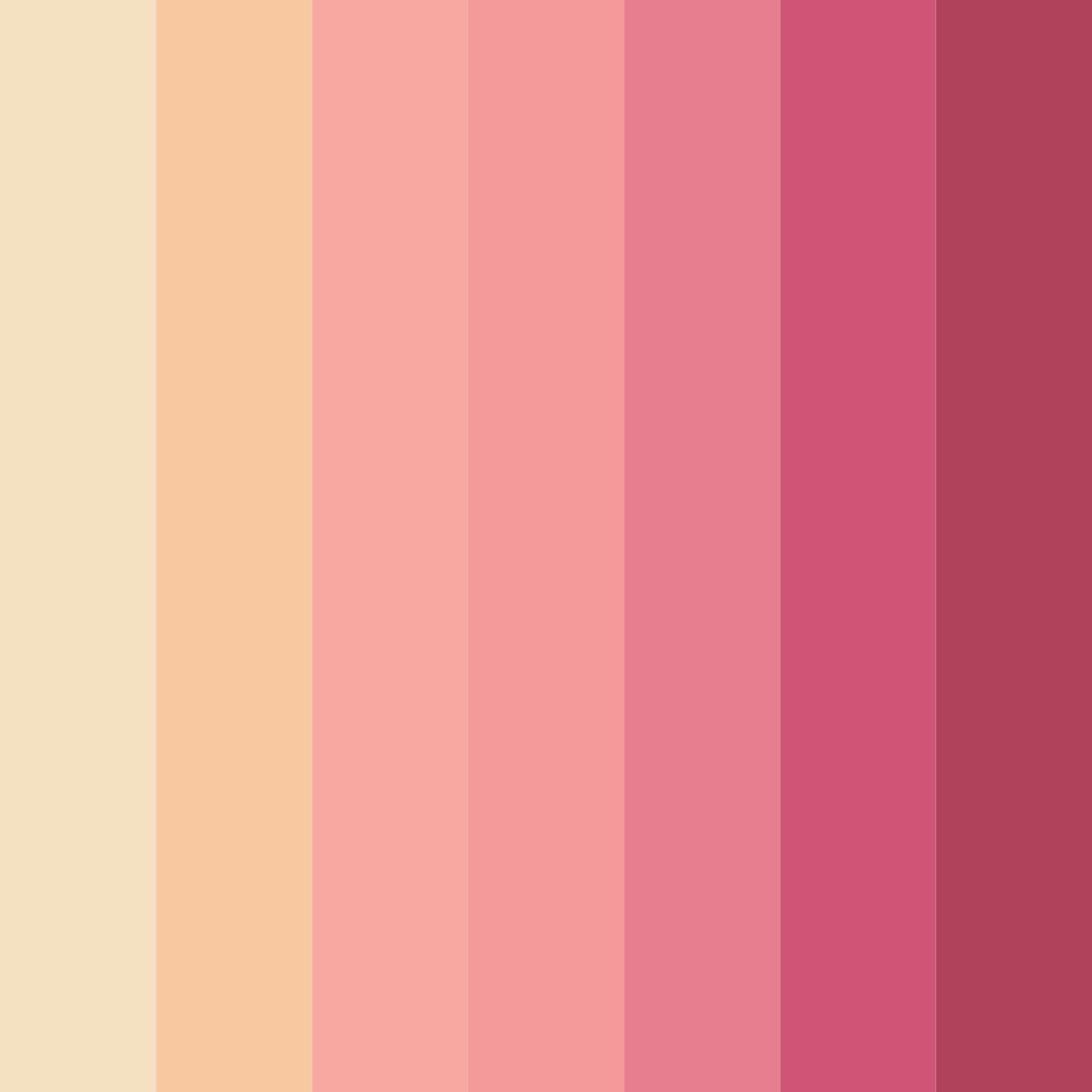 Download soft red color palette PNG image (square)