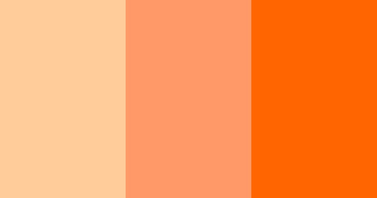 Download bright orange color palette PNG image (landscape)