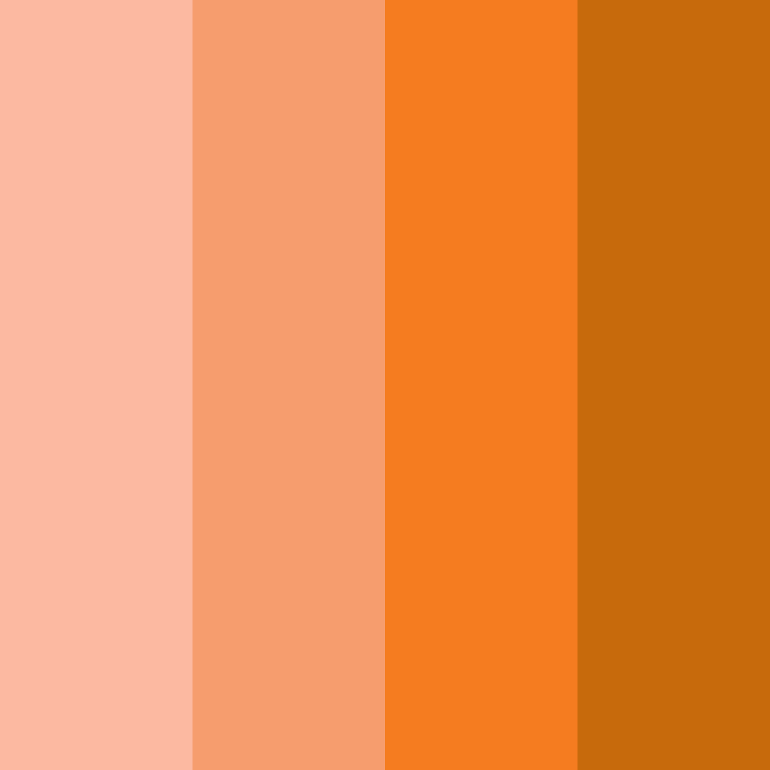 Download pastel orange dream color palette PNG image (square)