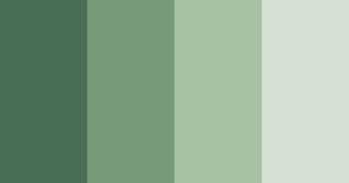Download steely desert green color palette PNG image (landscape)