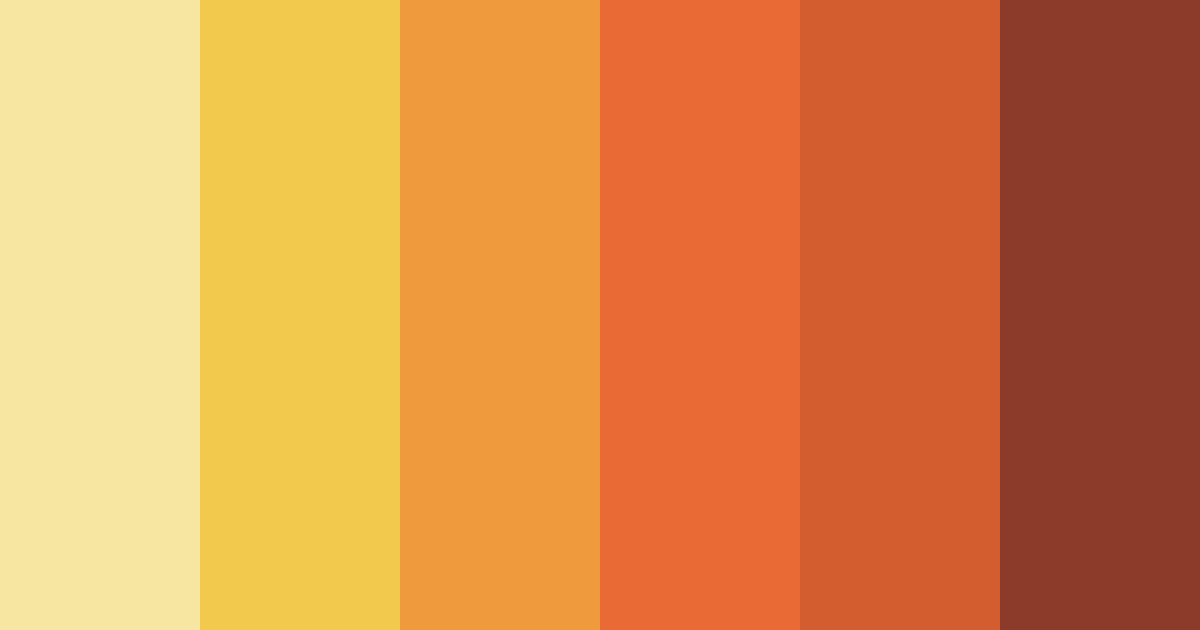 Download warm orange color palette PNG image (landscape)