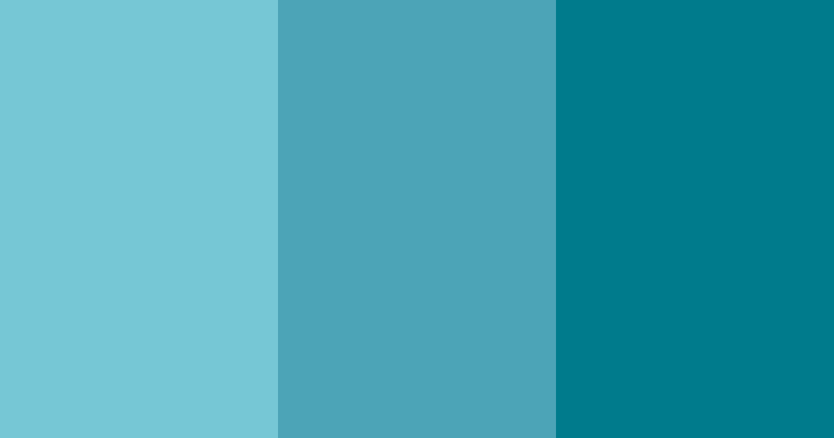 Download aqua serenity color palette PNG image (landscape)