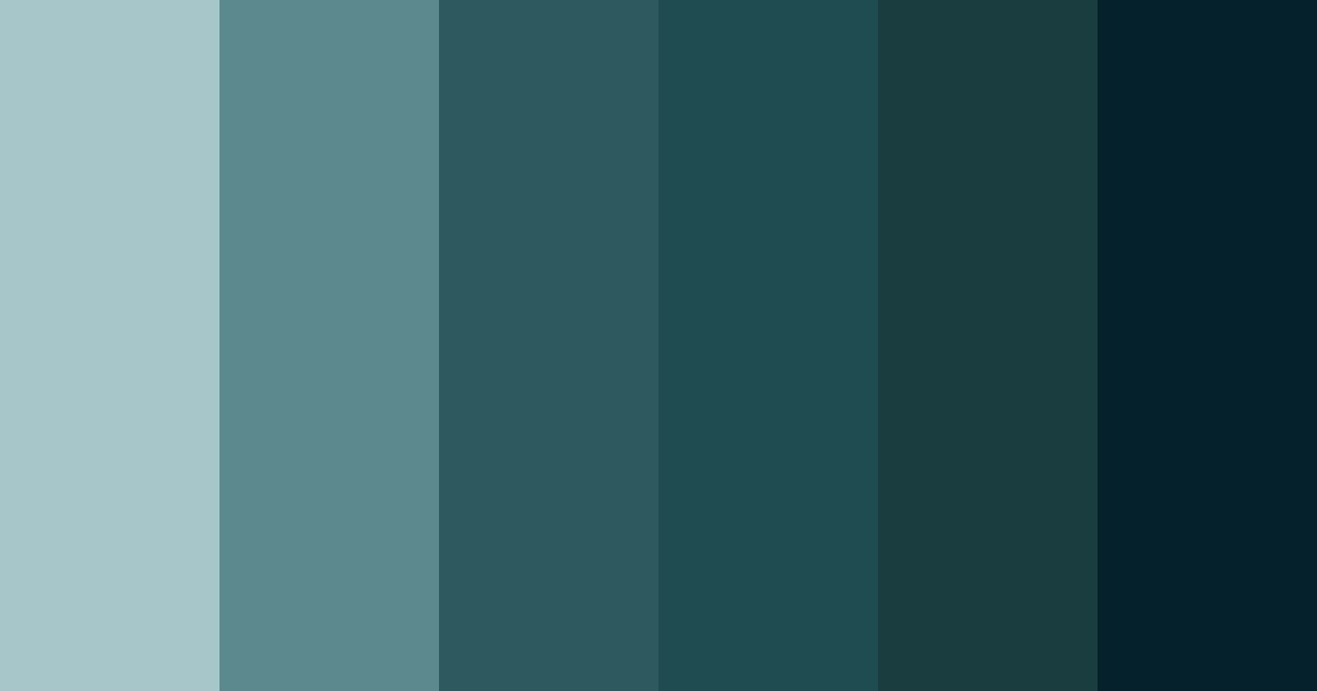 Download dark teal color palette PNG image (landscape)