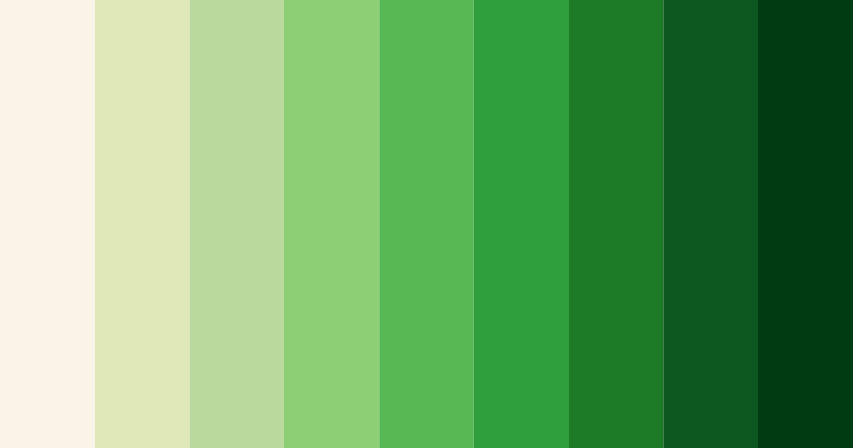 Download verdant harmony color palette PNG image (landscape)