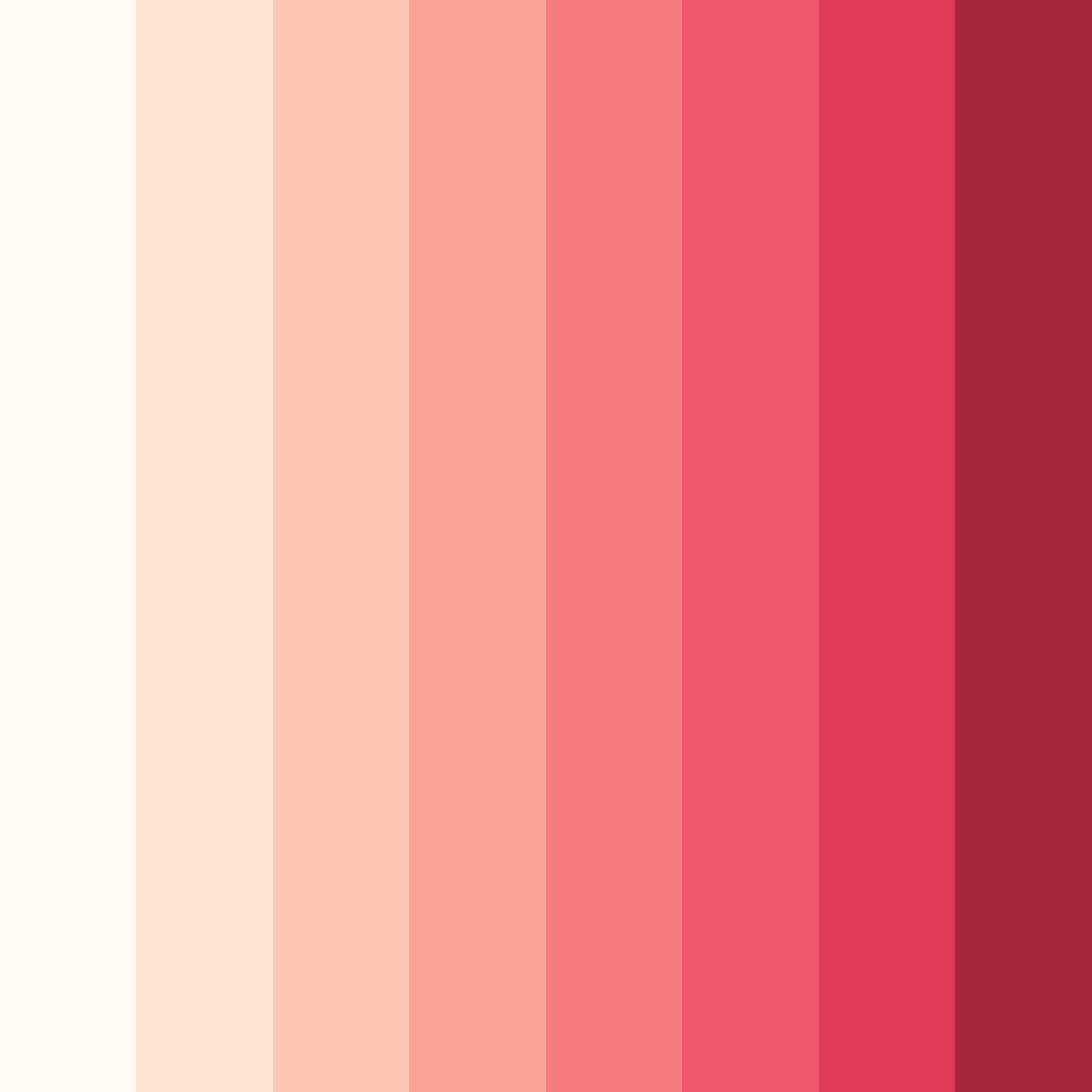 Download pink sunset color palette PNG image (square)