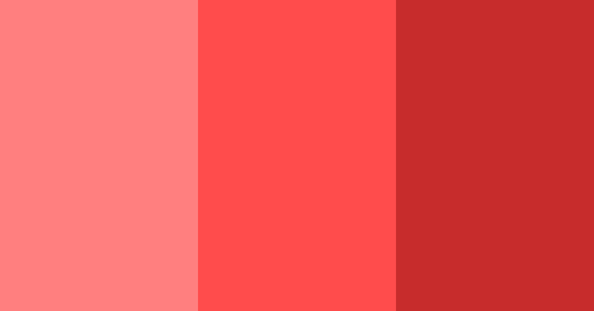 Download bright red color palette PNG image (landscape)