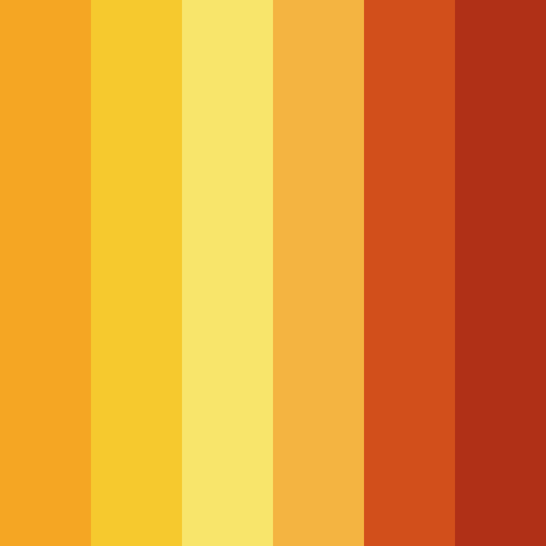 Download sunset ember color palette PNG image (square)