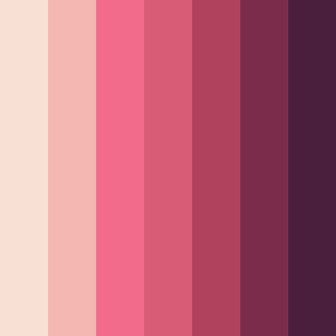 Download pink japan color palette PNG image (square)