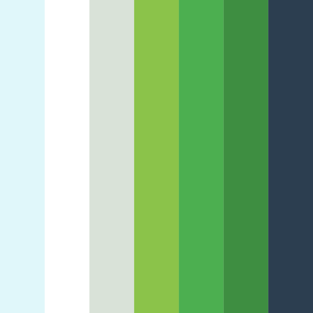 Download blue ocean breeze color palette PNG image (square)