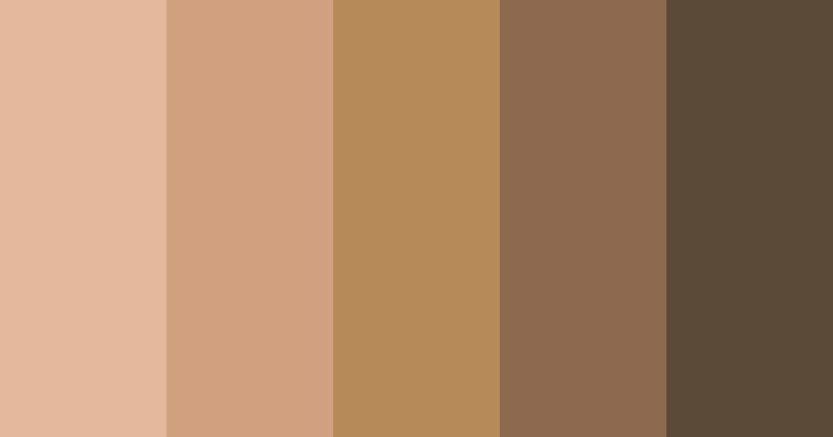 Download earthy terra color palette PNG image (landscape)