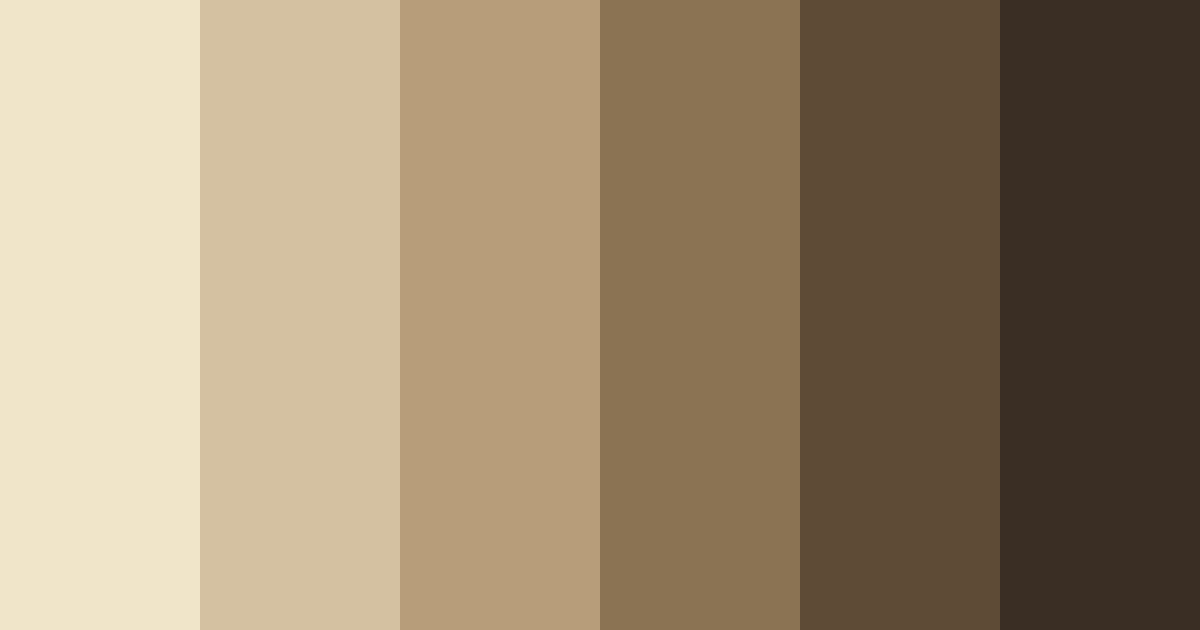 Download shades of brown color palette PNG image (landscape)