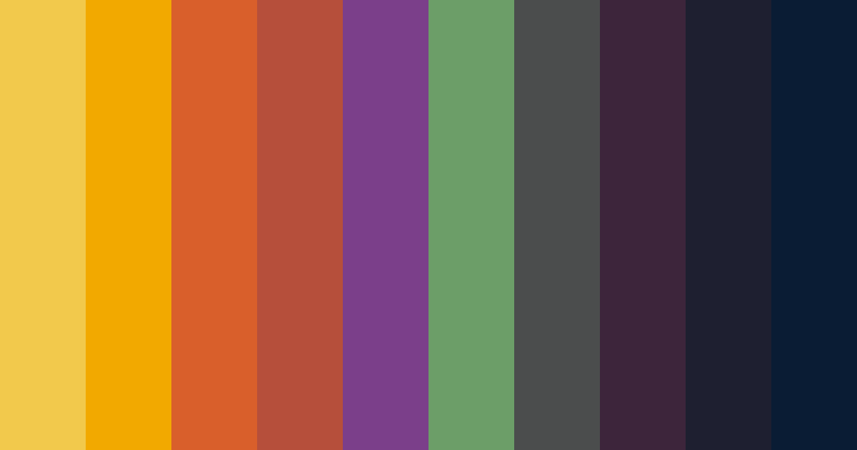 Download autumnal elegance color palette PNG image (landscape)