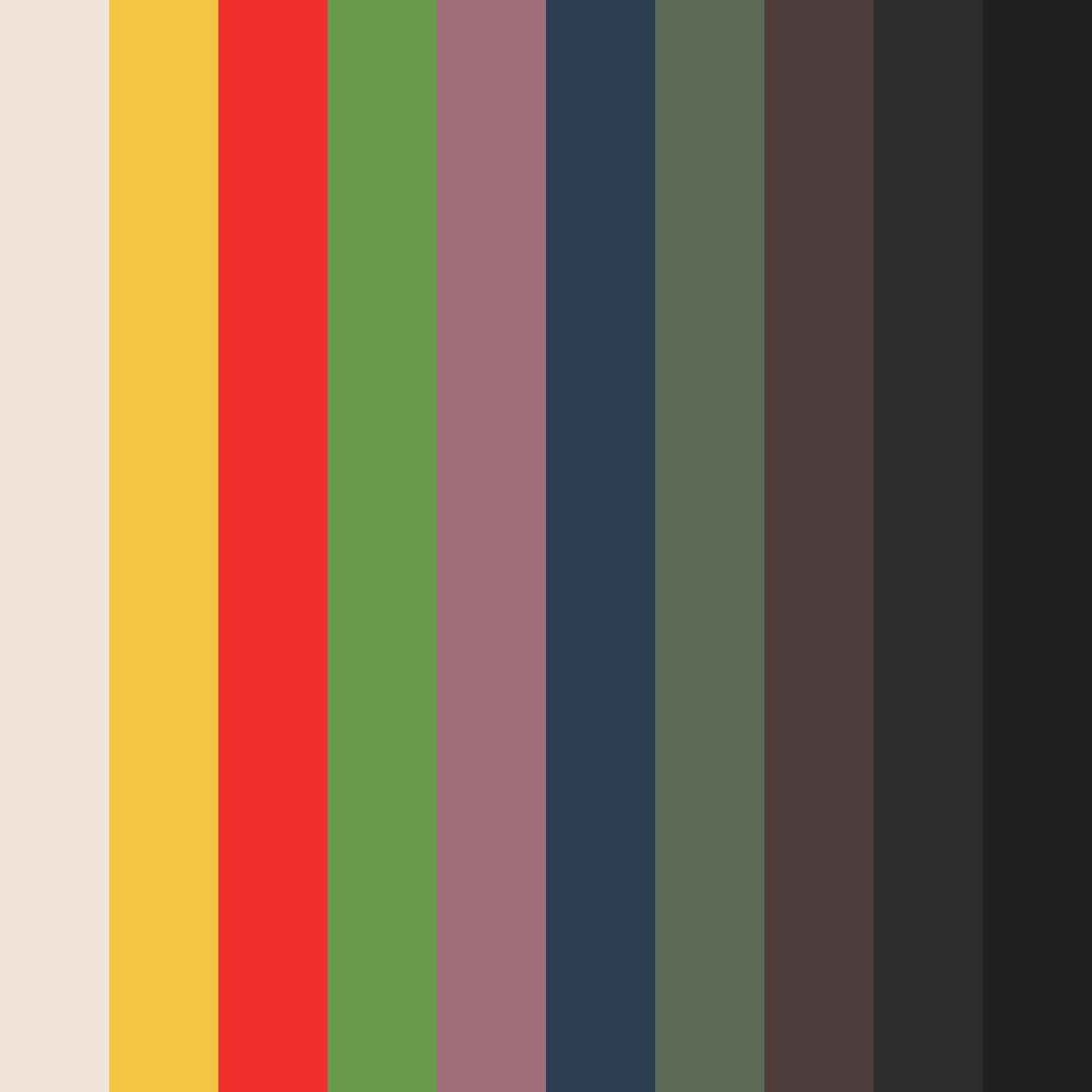 Download desert sunset color palette PNG image (square)