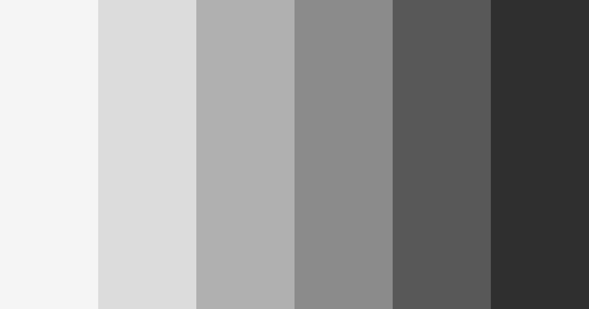 Download shades of gray color palette PNG image (landscape)