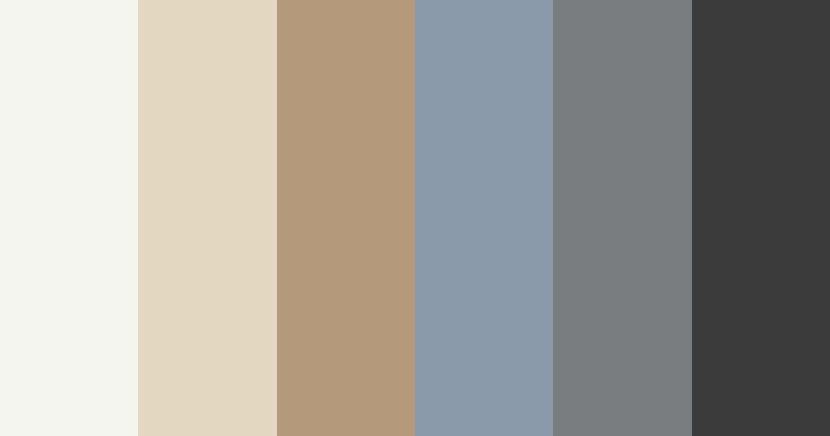 Download neutral tones color palette PNG image (landscape)