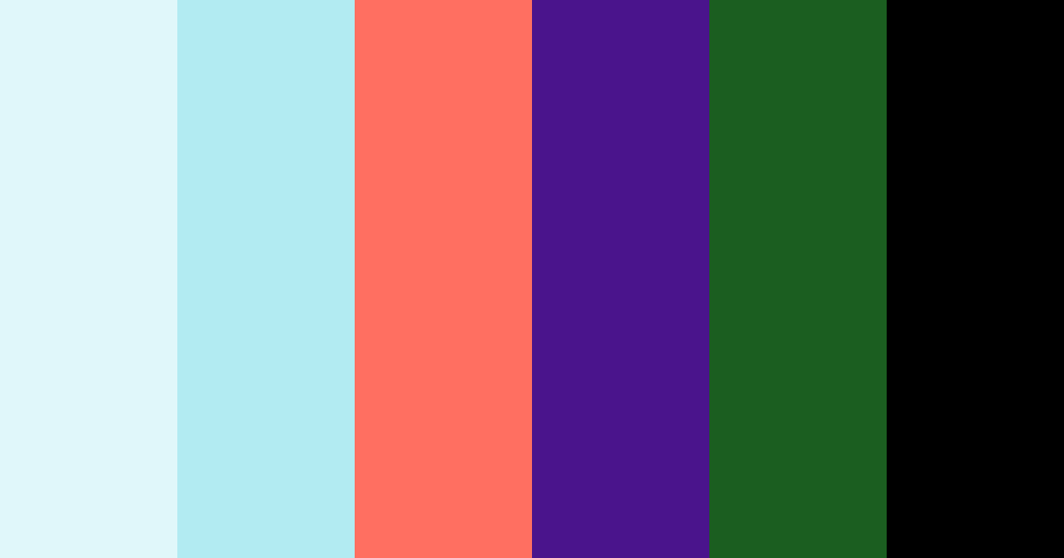 Download tropical abyss color palette PNG image (landscape)