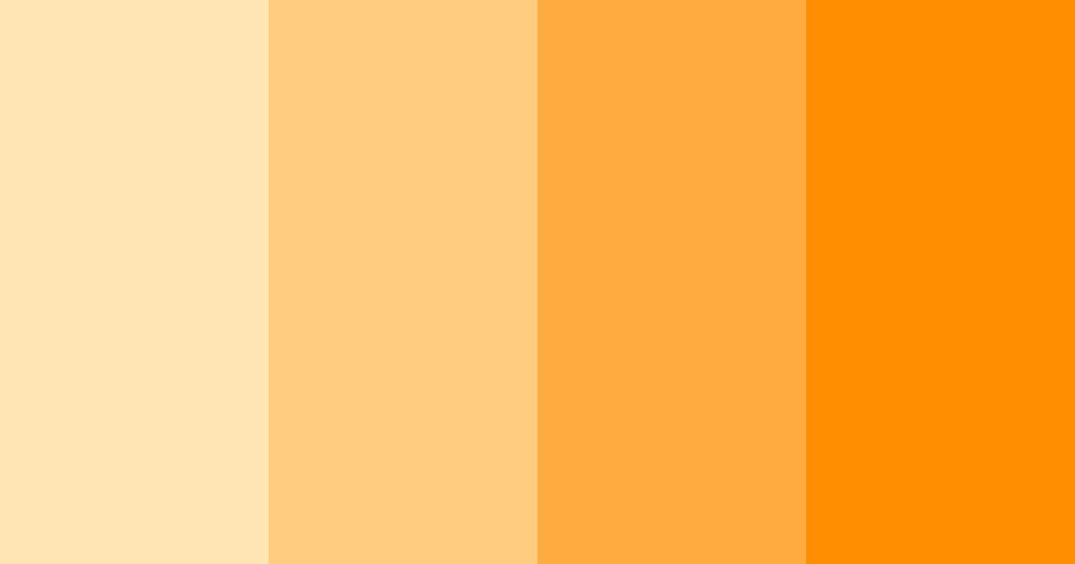 Download orange sunshine color palette PNG image (landscape)