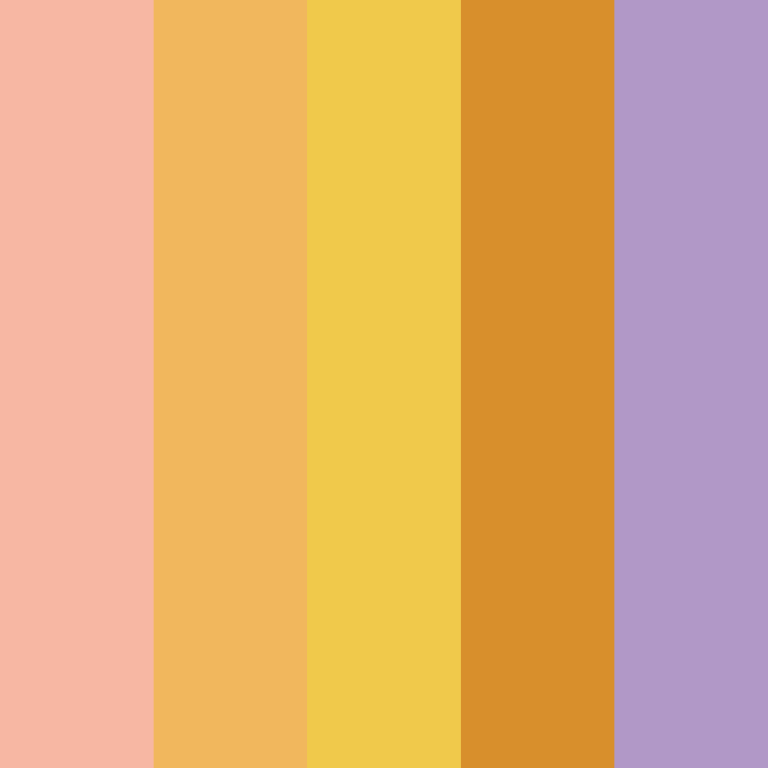 Download whimsical mischief color palette PNG image (square)