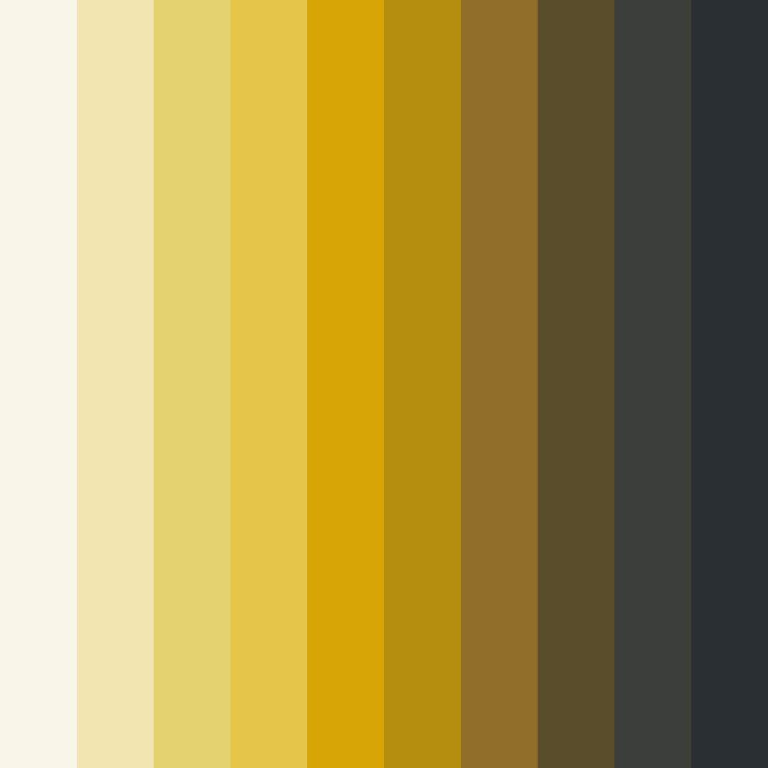 Download shades of brown color palette PNG image (square)